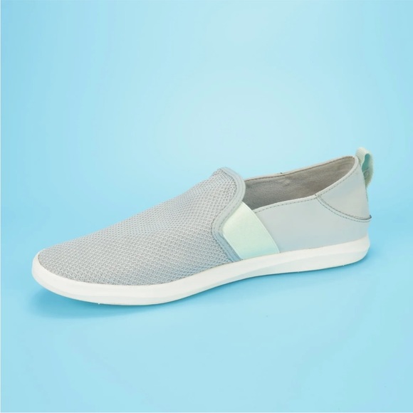 OluKai Hale'iwa Womens Size 10 Gray Round Toe Slip On Mesh Loafers Shoes - Picture 2 of 9